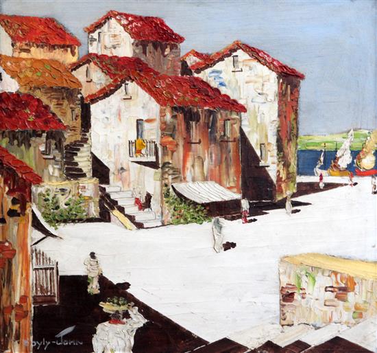 § Cecil Rochfort DOyly John (1906-1993) Red Roofs, circa 1948, 14 x 15in.